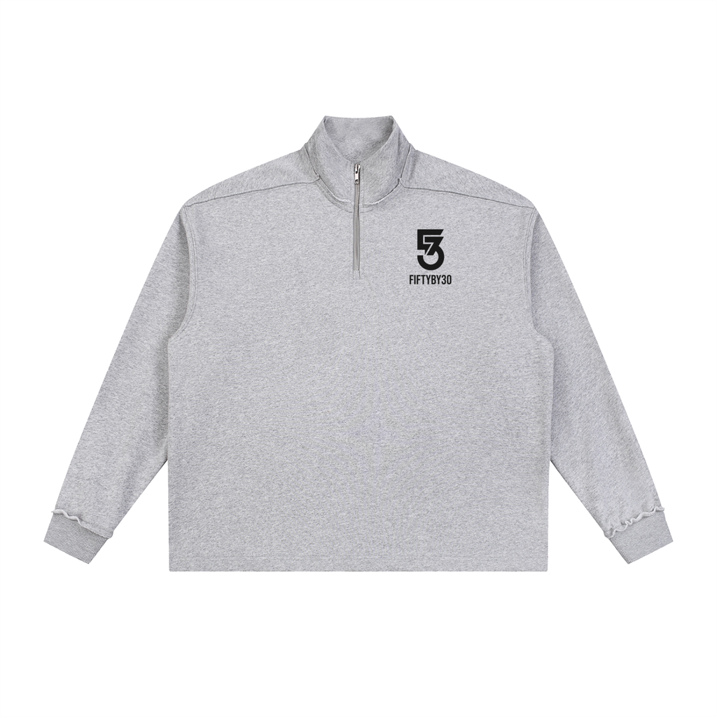 FIFTYBY30 Rolled Edge Fleece Quarter Zip