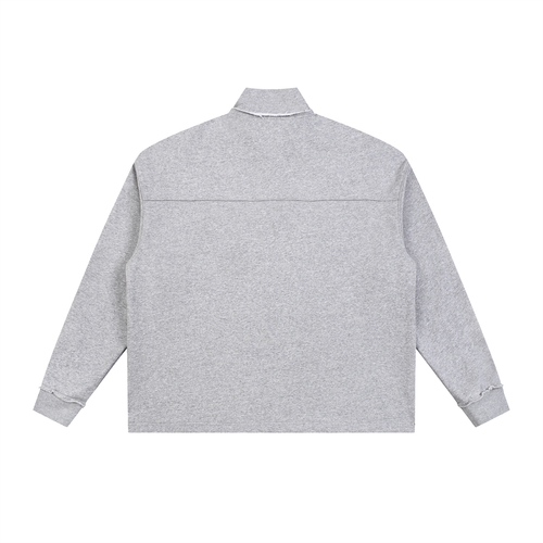 FIFTYBY30 Rolled Edge Fleece Quarter Zip